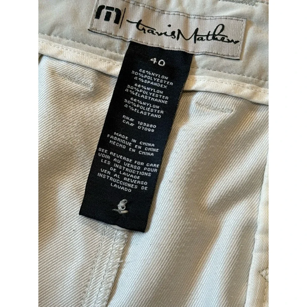 Travis Matthew Chino Shorts‎ Mens 40 Beige Khaki Golf